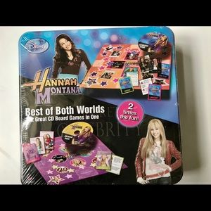 New Hannah Montana best of both worlds cd games in tin